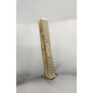 22k Gents Fancy Gold Punjabi Kada G-5160