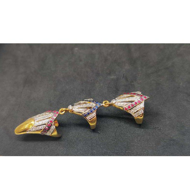 916 Premium Designer Fish Gold Ring-24804