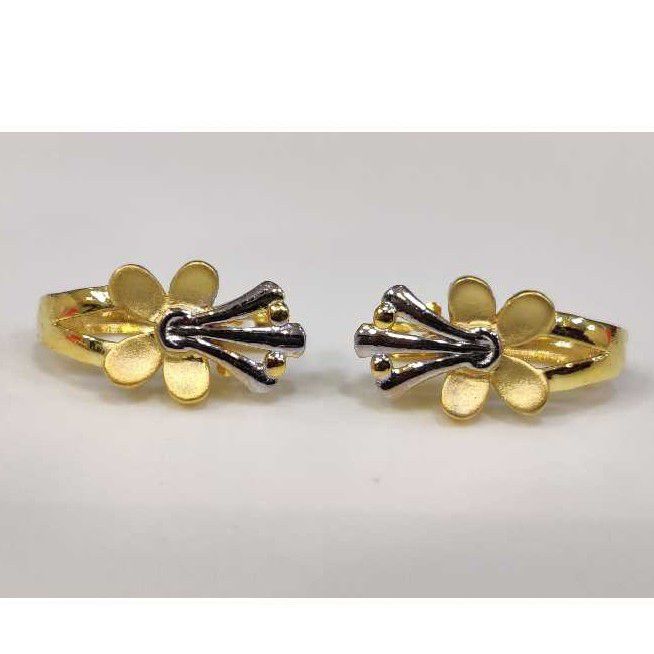 18k Ladies Fancy Gold Earrings E-63105