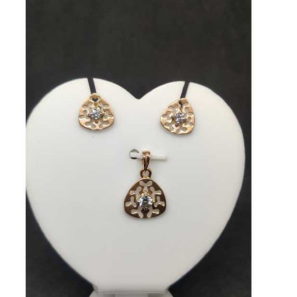 18k Rose Gold Pendant Set