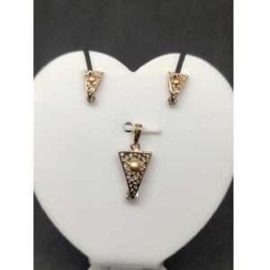 18k Rose Gold Pendant Set