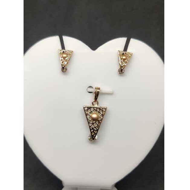 18k Rose Gold Pendant Set