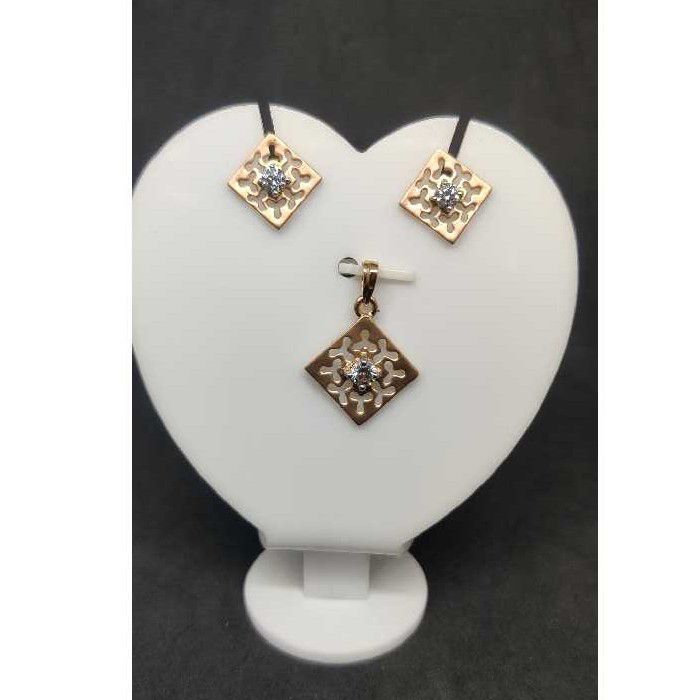 18k Rose Gold Pendant Set