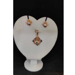 18k Rose Gold Pendant Set
