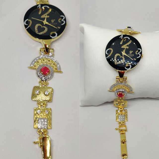18k Ladies Fancy Gold Watch G-2234