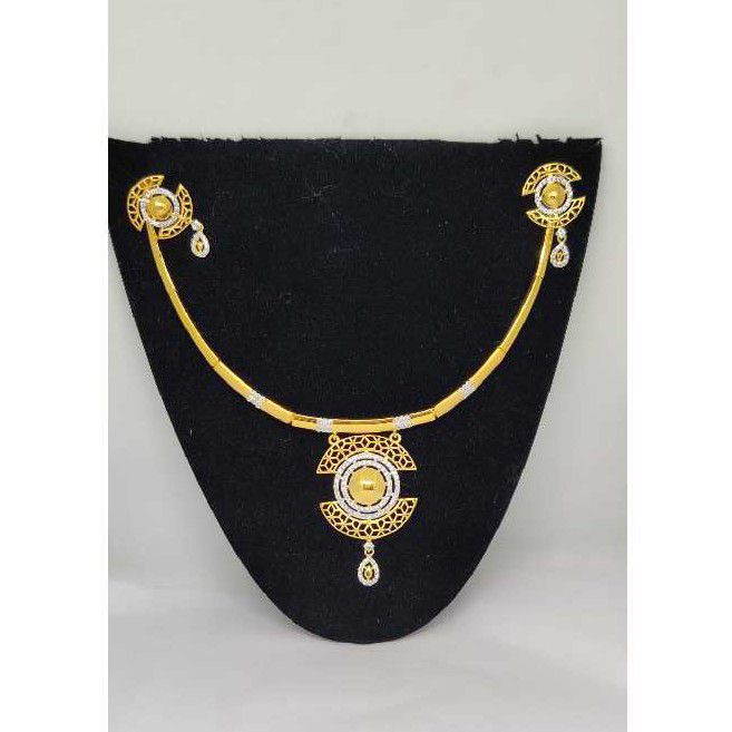 22k Ladies Fancy Gold Slidder Set S-56009
