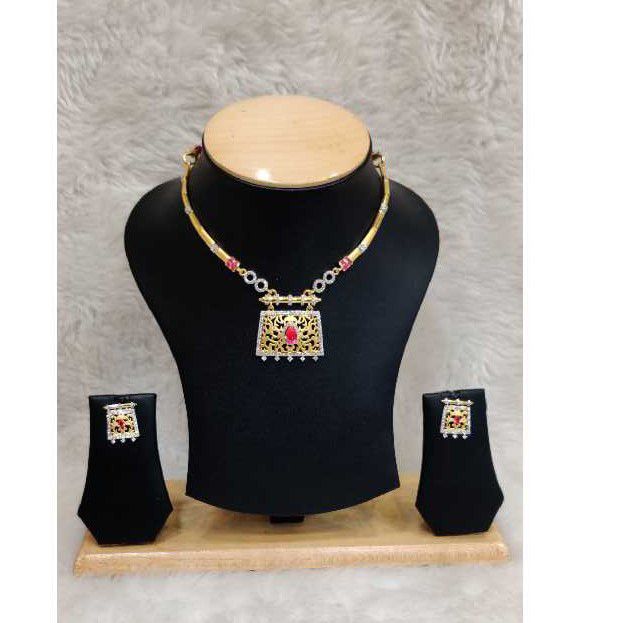 22k Ladies Fancy Gold Neck Set S-56008
