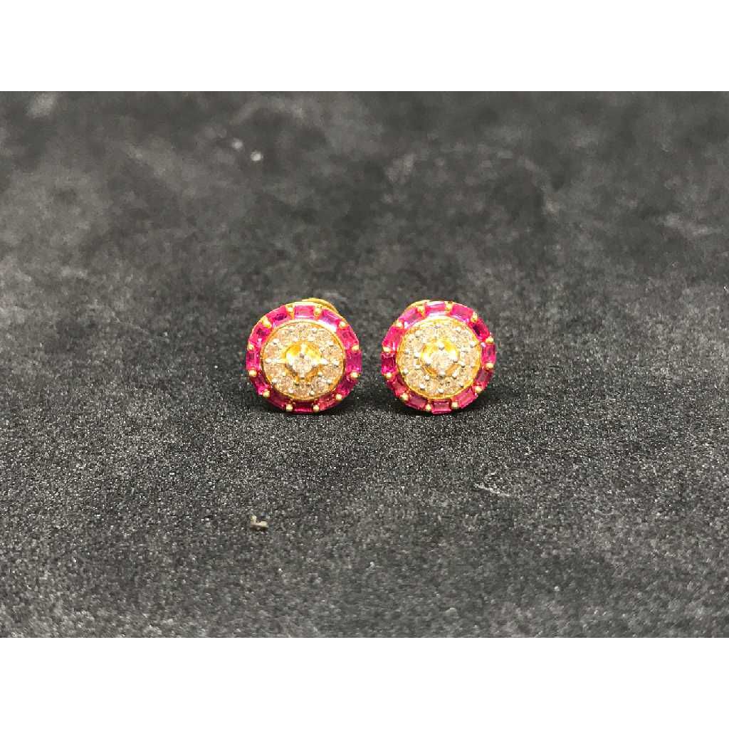 22k Ladies Fancy Gold Earring E-62871