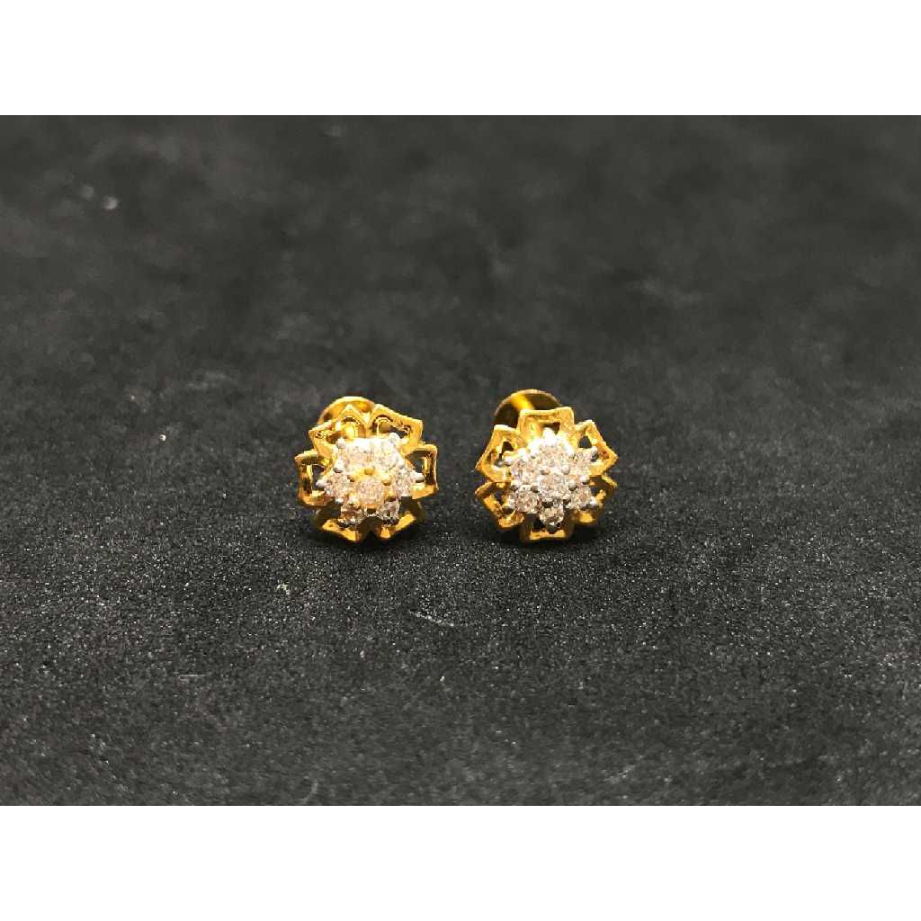 22k Ladies Fancy Gold Earring E-62867