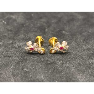 22k Ladies Fancy Gold Earring E-62863