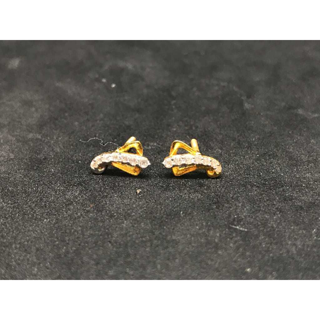 22k Ladies Fancy Gold Earring E-62857