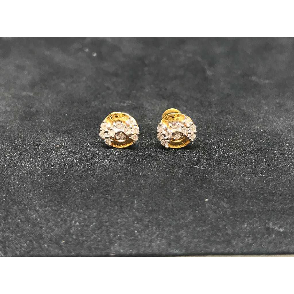 916 Ladies Fancy Gold Earring E-62856