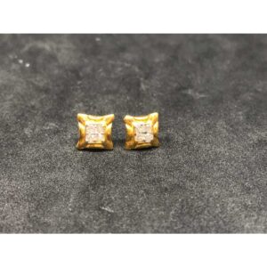 22k Ladies Fancy Gold Earring E-62855