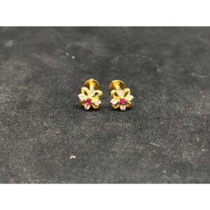 916 Ladies Fancy Gold Earring E-62854