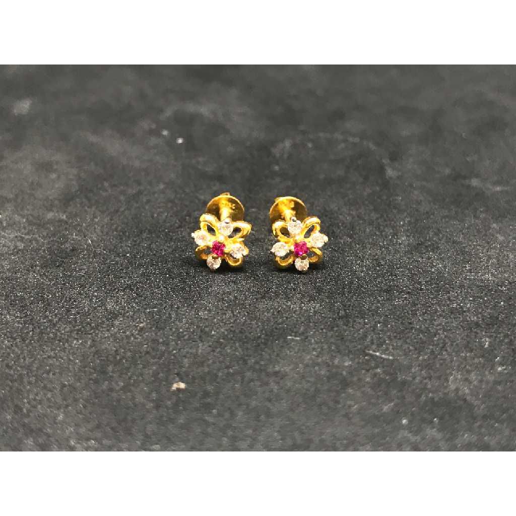 916 Ladies Fancy Gold Earring E-62854