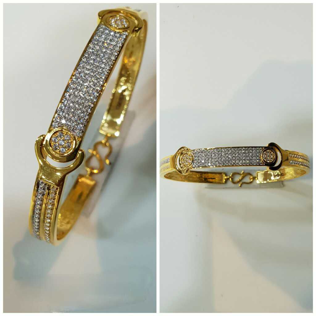 22k Fancy Gold Diamond Bracelet G-3424