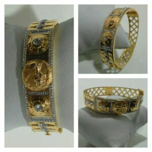 916 Gents Fancy Gold Kada G-3419