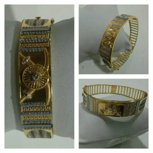 916 Fancy Gold Lock Kada G-3417