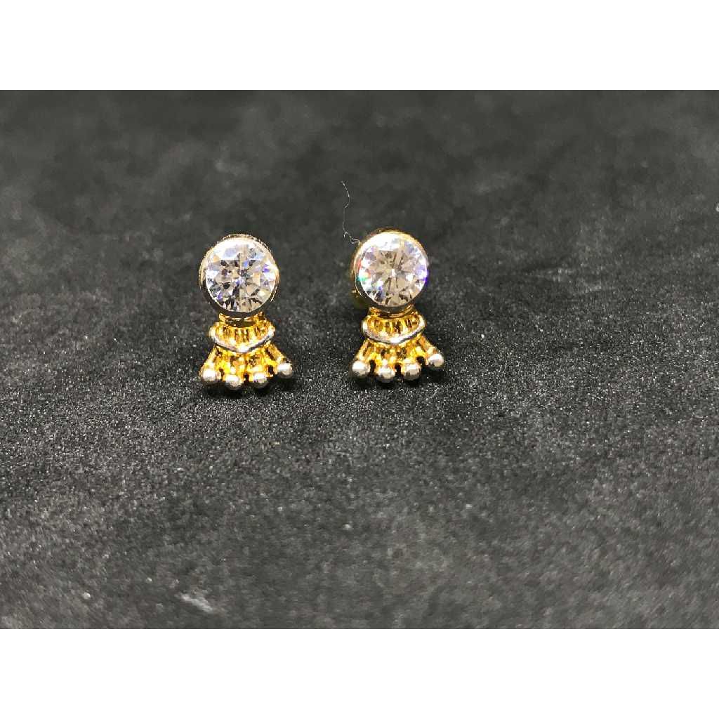 22k Ladies Fancy Gold Earring E-62514