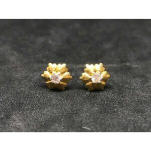 22k Men's Single Stone Earrings