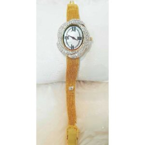18k Ladies Fancy Italian Gold Watch G-2909