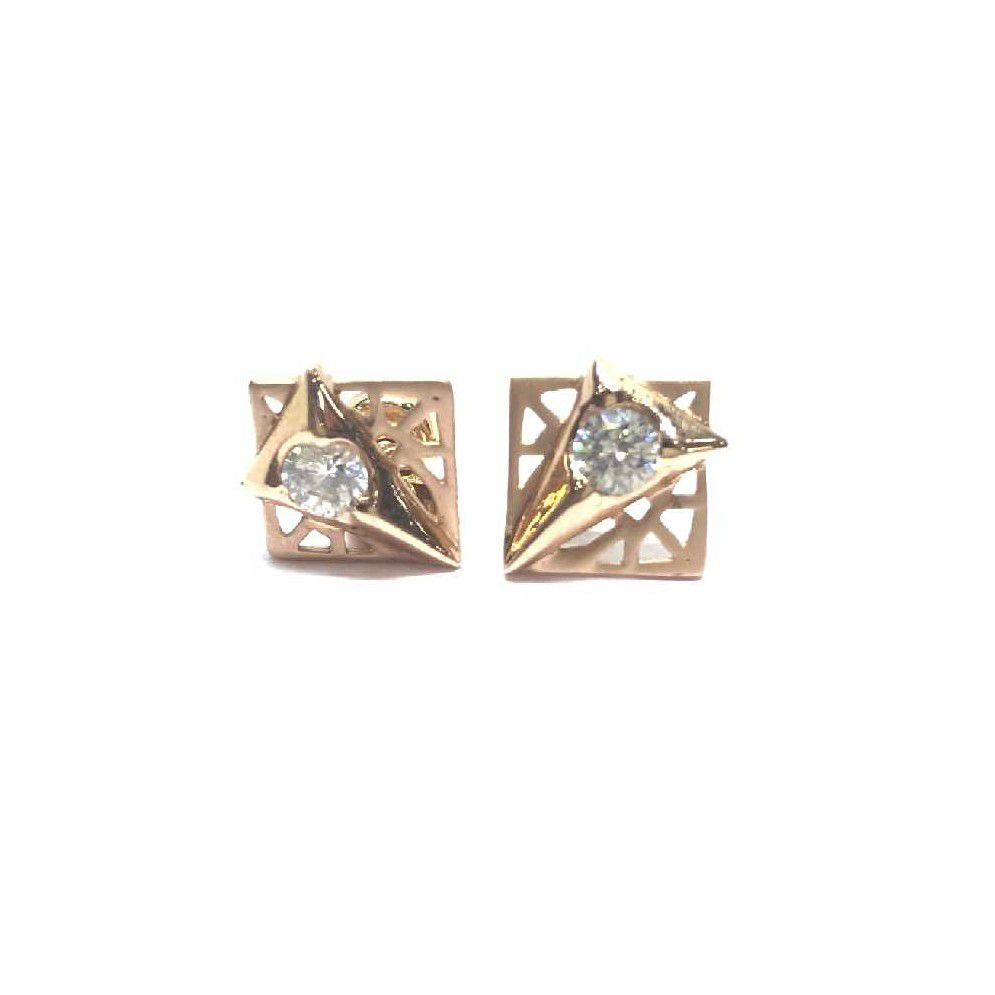 18k Ladies Fancy Rose Gold Earring E-60530