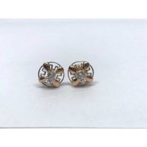 18k Fancy Rose Earring E-60526