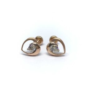 18k Ladies Exclusive Heart Earring E-60524