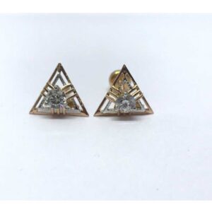 18k Fancy Ladies Rose Earring E-60523