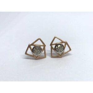 18k Ladies Fancy Rose Gold Earring E-60520