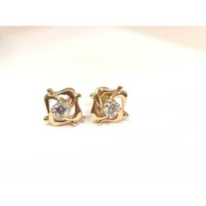 18k Designer Rose Gold Earring E-60518