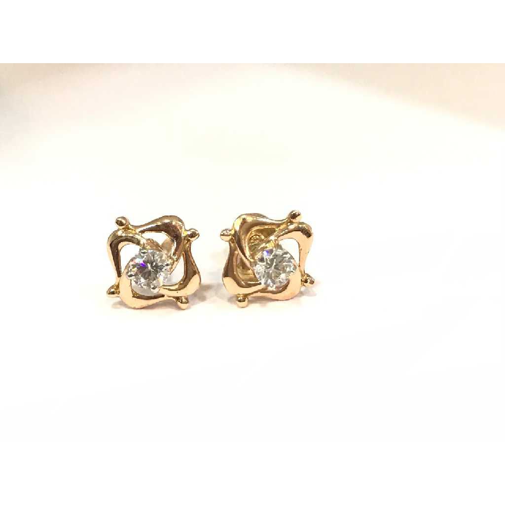 18k Designer Rose Gold Earring E-60518