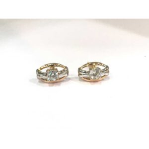 18k Designer Rose Gold Earring E-60512