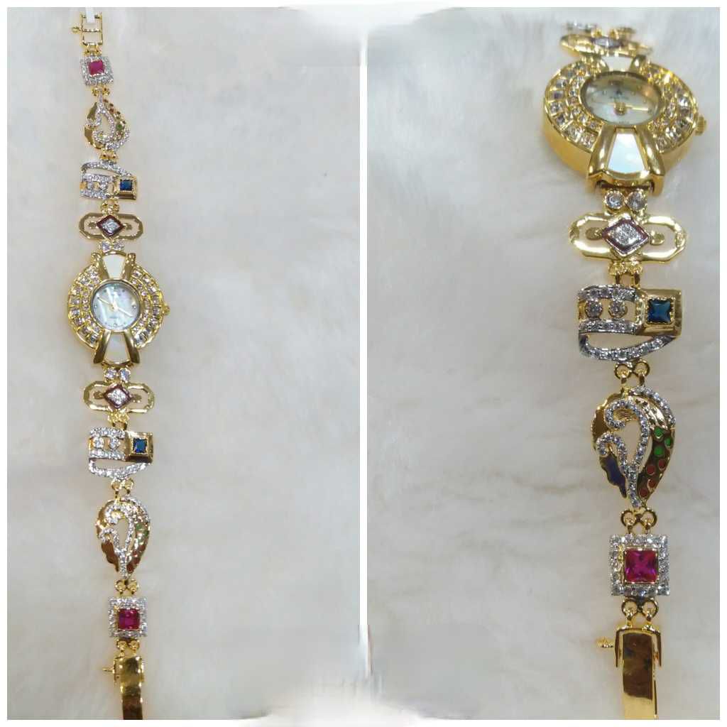 18k Ladies Fancy Gold Watch G-2217