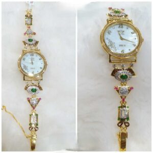 18k Fancy Ladies Gold Watch G-2212