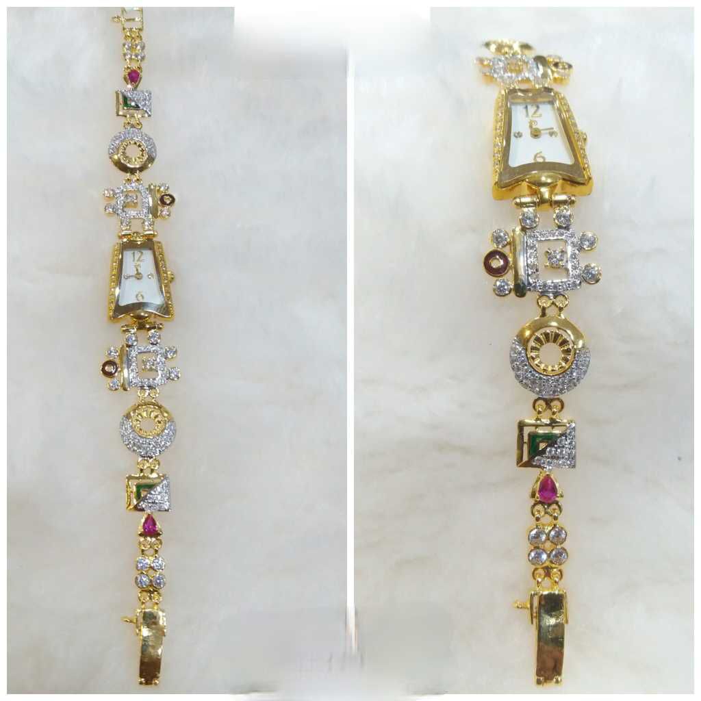 18k Ladies Fancy Gold Watch G-2211