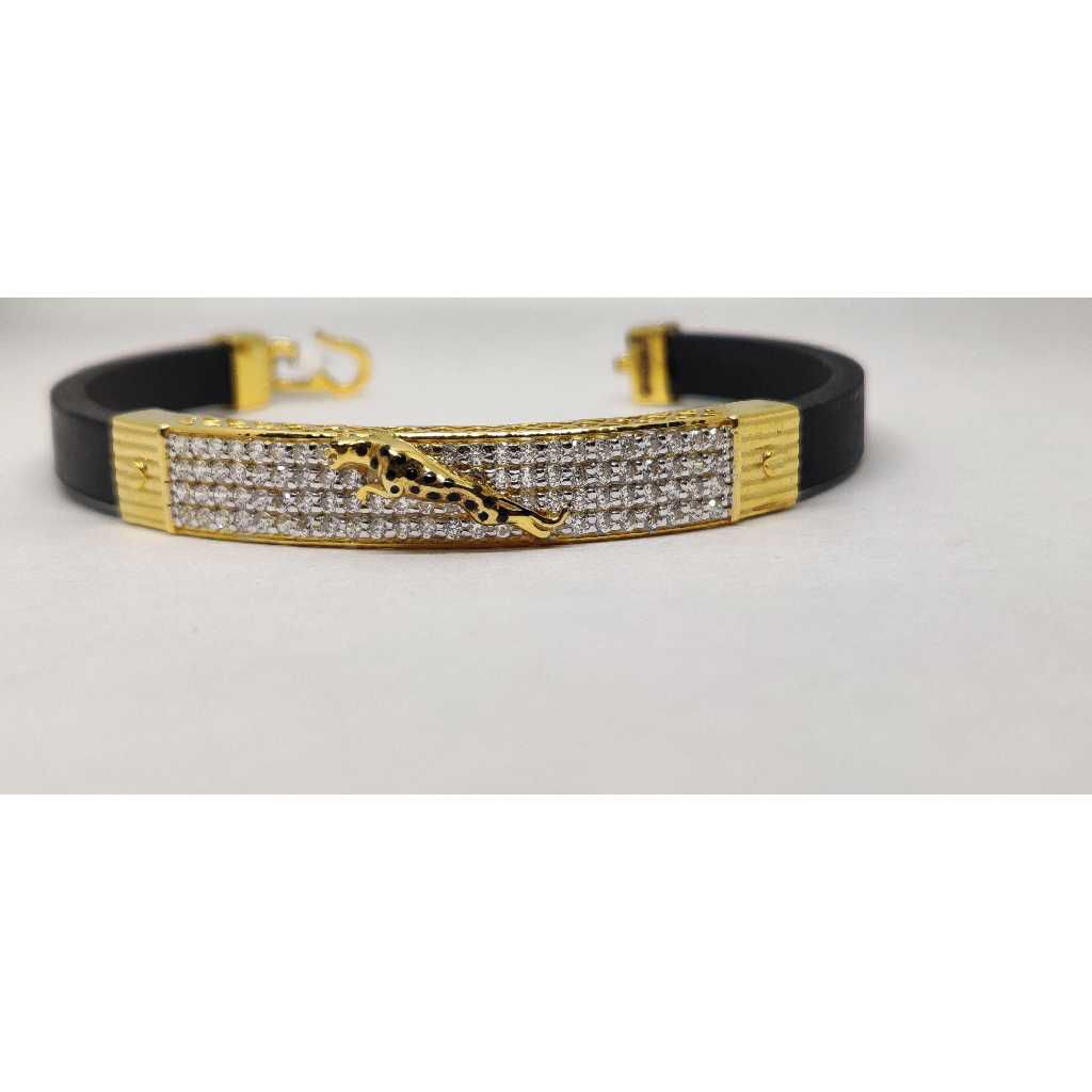 22k Mens Fancy Jaguar Bracelet G-4509