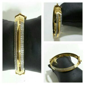 22k Mens Fancy Gold Kada G-5236