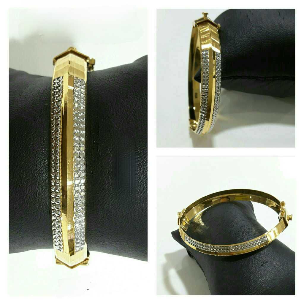 22k Mens Fancy Gold Kada G-5236