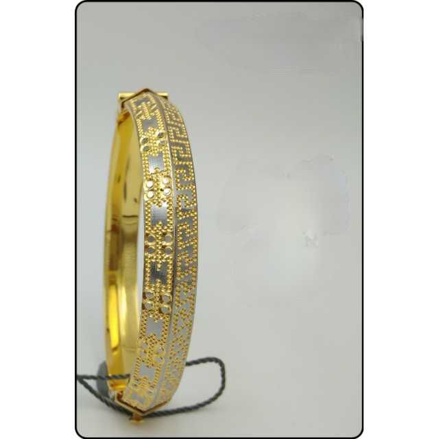 22k Gents Fancy Gold Kada G-5214