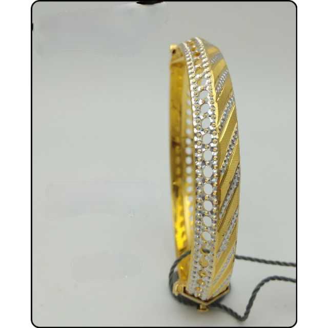 22k Men's Fancy Stone Kada G-5204