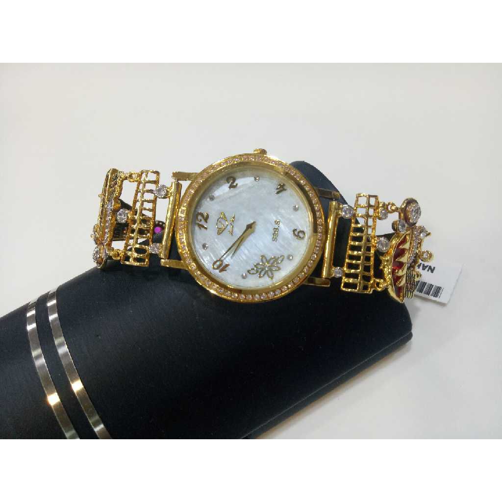 22k Fancy Ladies Gold Watch G-2240