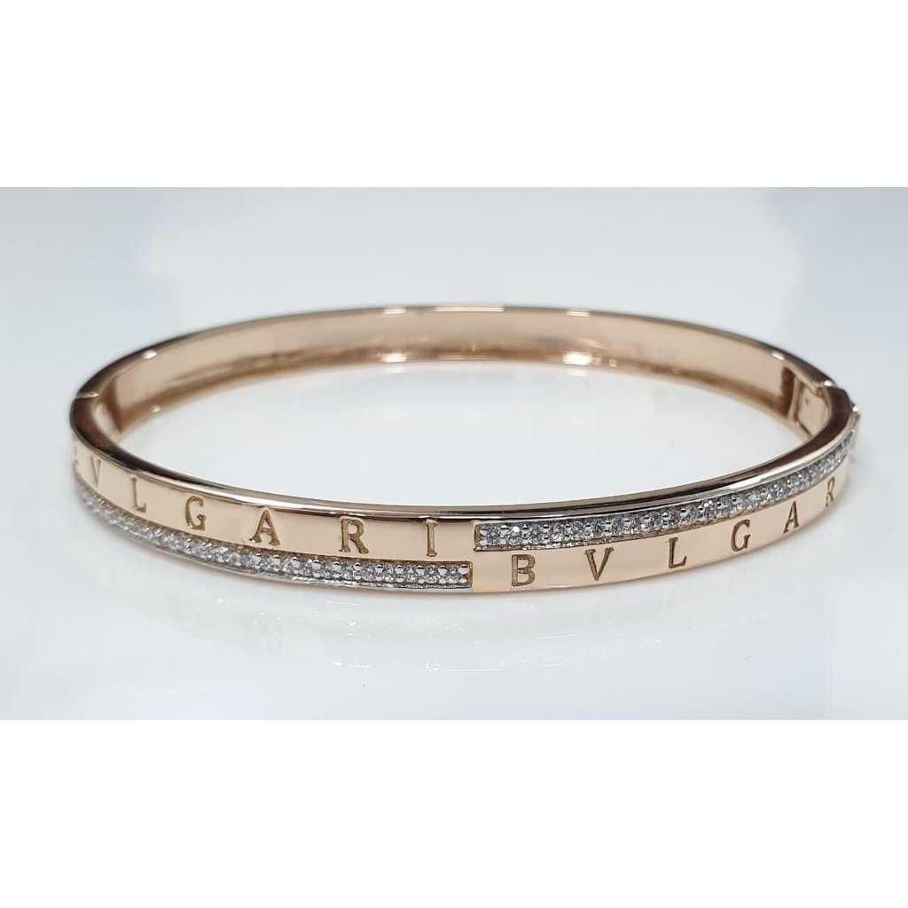 18k Gents Letter Rose Gold Kada G-4321