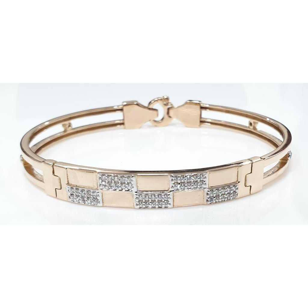 18k Gents Fancy Rose Gold Kada G-4316