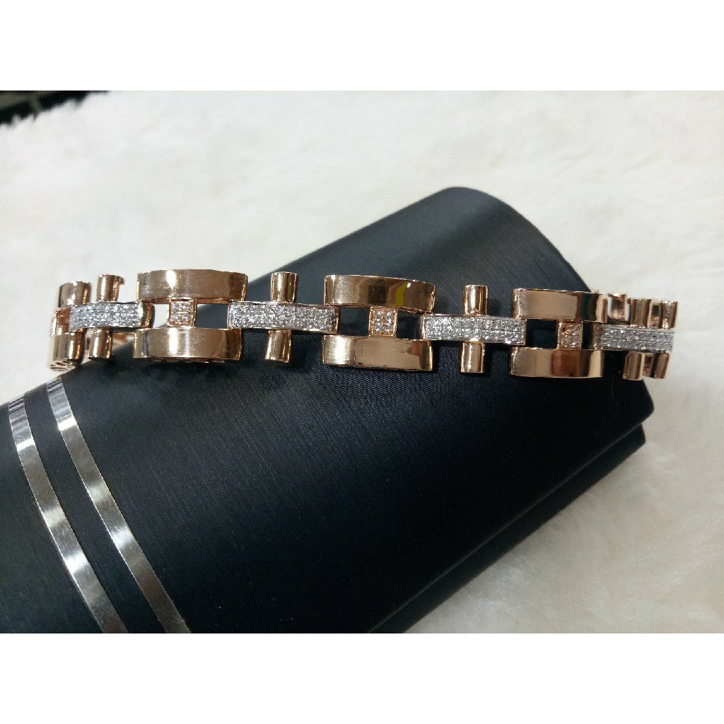 18k Men's Exclusive Rose Gold Bracelet G-10254