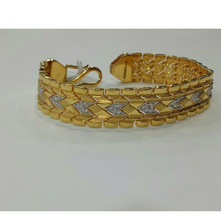 22k Gents Fancy Gold Heavy Bracelet G-9610