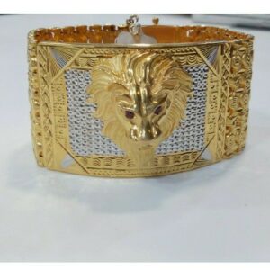 22k Gents Fancy Gold Dai Cutting Lucky G-9851