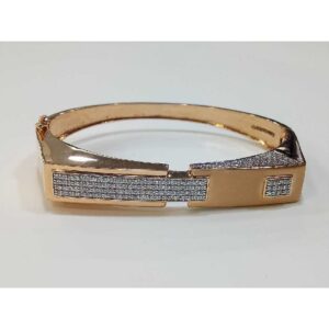 18k Gents Name Rose Gold Kada G-4309