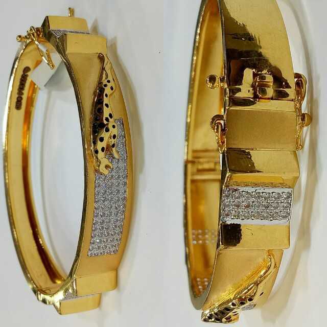 18k Gents Fancy Jaguar Kada G-3701