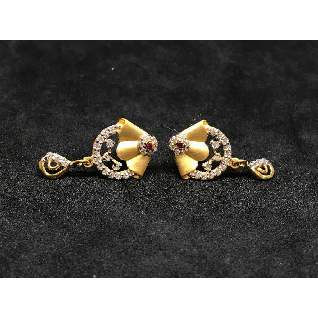 22k Ladies Exclusive Mate Finishing Earring E-61047